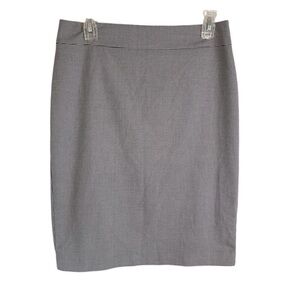 Ann Taylor Black & White Houndstooth Pencil Skirt Lined Career Womens Size 6